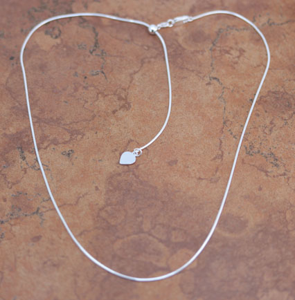 925 Sterling Silver 20 Inch Long Adjustable Chain